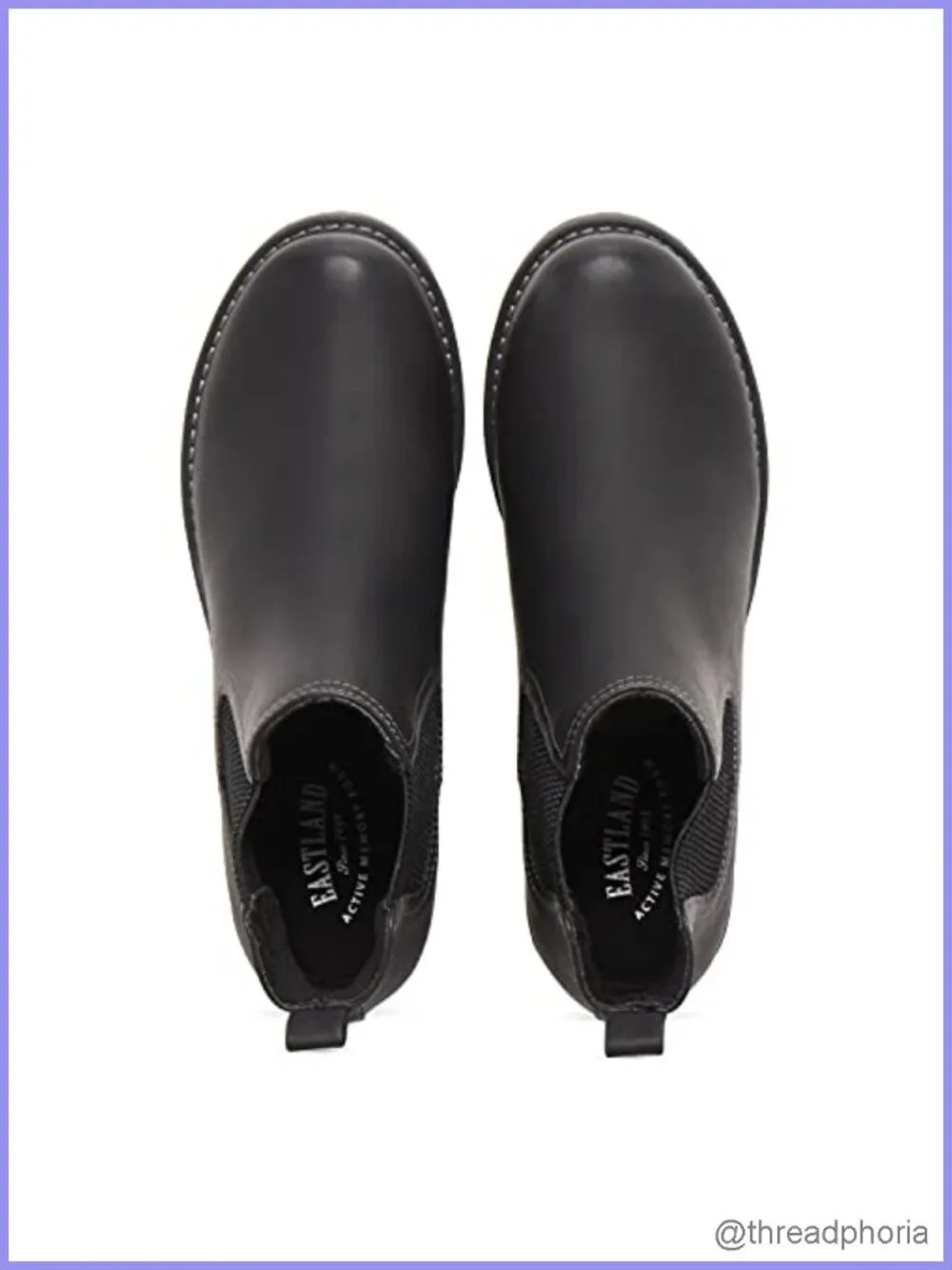 Womens Chelsea Ankle Boots Synthetic Memory Foam Block Heel